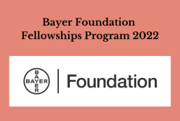 Bayer Foundation Fellowships Program 2022