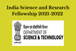 India Science and Research Fellowship (ISRF) 2021-2022