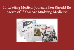 10 Leading Medical Journals You Should Be Aware of If You Are Studying Medicine
