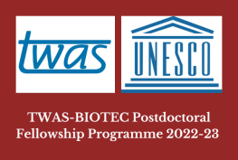 TWAS-BIOTEC Postdoctoral Fellowship Programme 2022-23