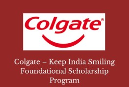 Colgate – Keep India Smiling Foundational Scholarship Program