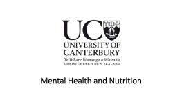 Mental Health and Nutrition