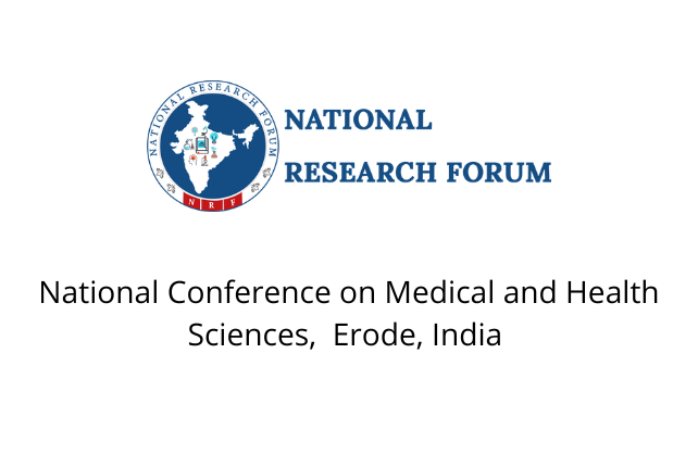 National Conference on Medical and Health Sciences,  Erode, India