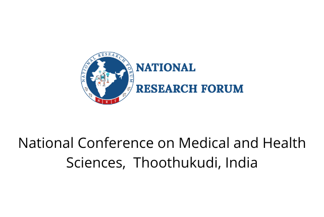 National Conference on Medical and Health Sciences,  Thoothukudi, India