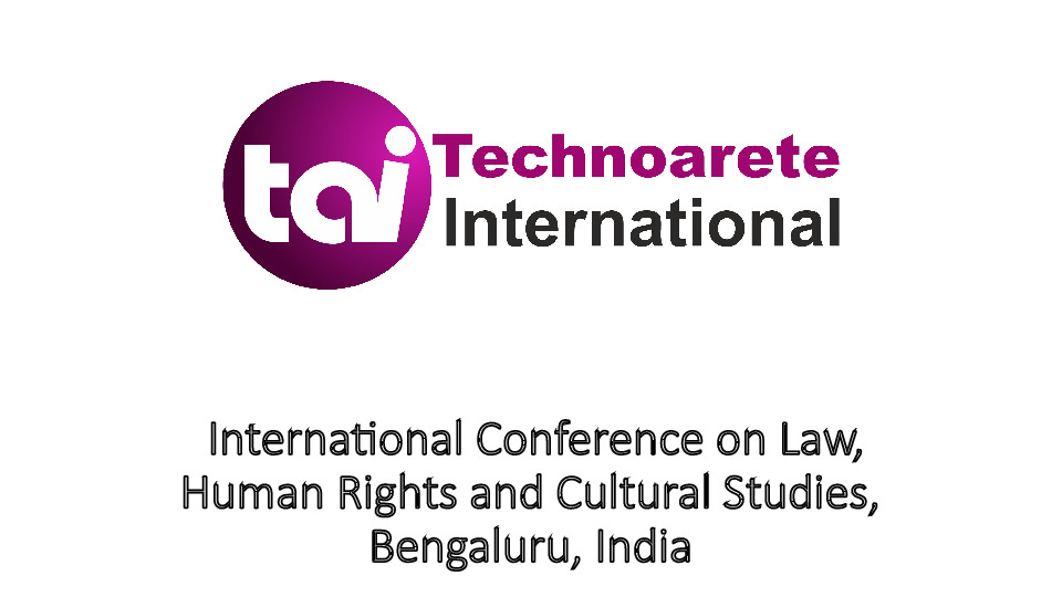 International Conference on Law, Human Rights and Cultural Studies, Bengaluru, India