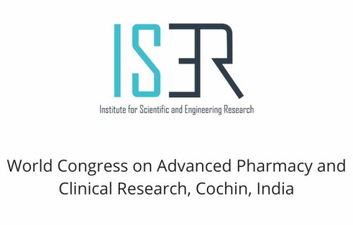 World Congress on Advanced Pharmacy and Clinical Research, Cochin, India