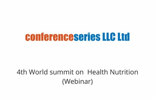 4th World summit on  Health Nutrition (Webinar)