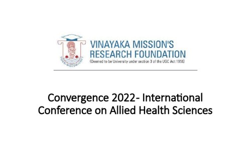 Convergence 2022 - International Conference on  Allied Health Sciences (ICAHS)