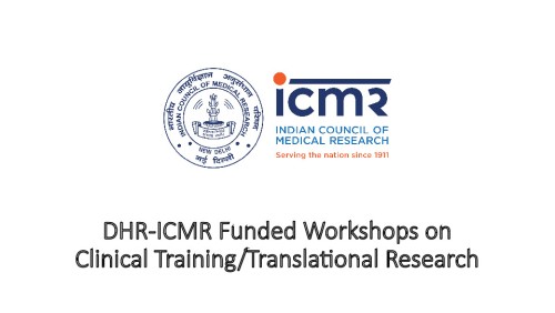 DHR-ICMR Funded Workshops on Clinical Training/Translational Research
