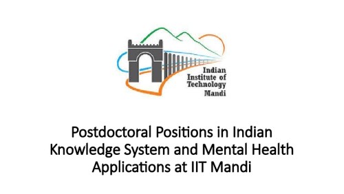 Postdoctoral Positions in Indian Knowledge System and Mental Health Applications at IIT Mandi