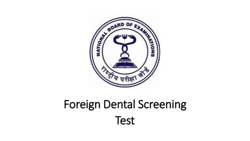 Foreign Dental Screening Test
